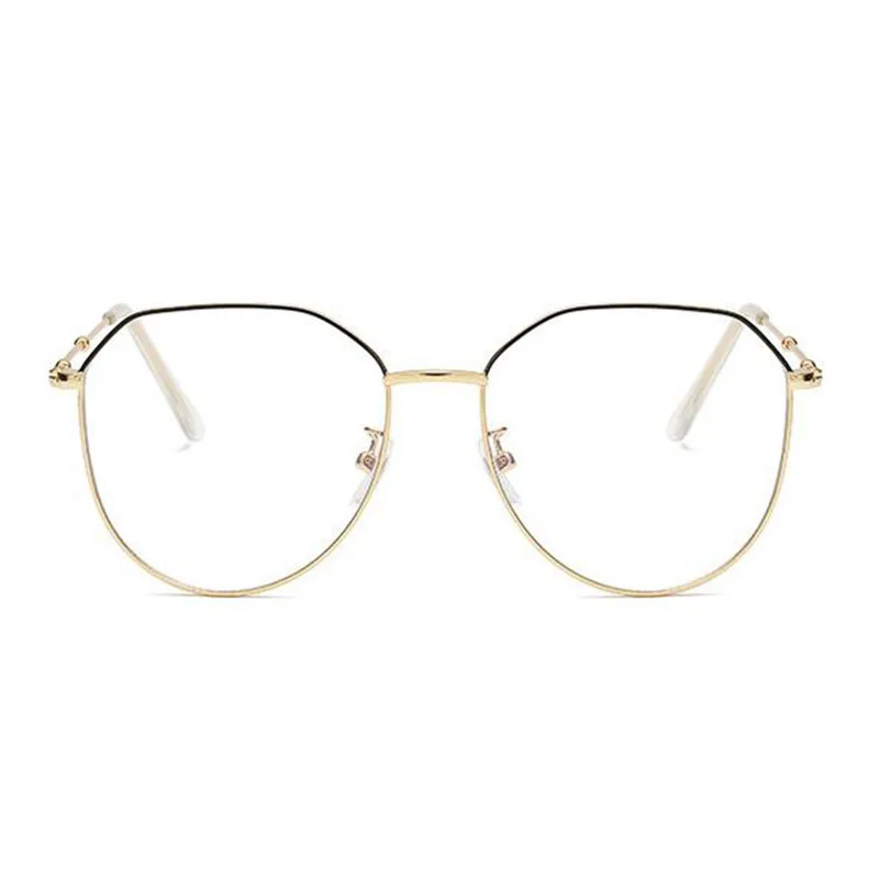 Metal Irregular Polygon Myopia Eyeglasses Women Men Prescription Spectacles Eyewear -0.5 -0.75 -1 -1.25 -1.5 -2 -2.5 -3 -3.5 -4 2
