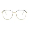 Metal Irregular Polygon Myopia Eyeglasses Women Men Prescription Spectacles Eyewear -0.5 -0.75 -1 -1.25 -1.5 -2 -2.5 -3 -3.5 -4 2