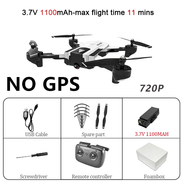 White 720P 1B S SG900S Квадрокоптер gps Wifi Радиоуправляемый Дрон с 4K HD двойной камерой следуй за мной FPV Профессиональный Дрон долгий срок службы батареи игрушка для детей SG900 - Цвет: White 720P 1B S