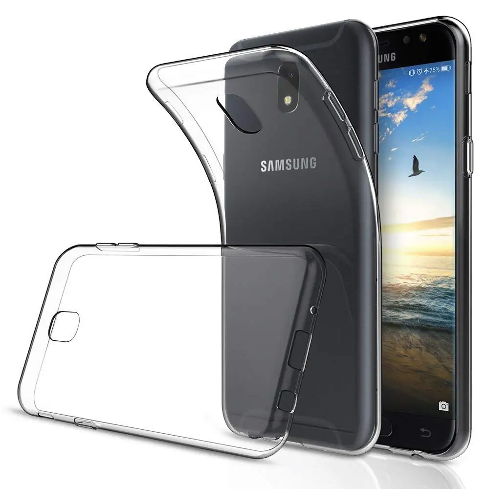 360 защитные задние Чехлы для Samsung Galaxy J7 2017 европейская версия Прозрачная мягкая