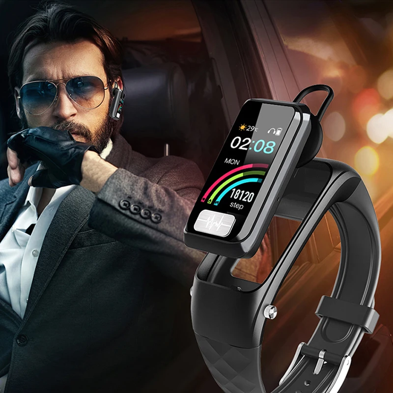 

2020Sanda new smart bracelet Bluetooth headset high-end fashion sports multi-function intelligent men and women electronic watch