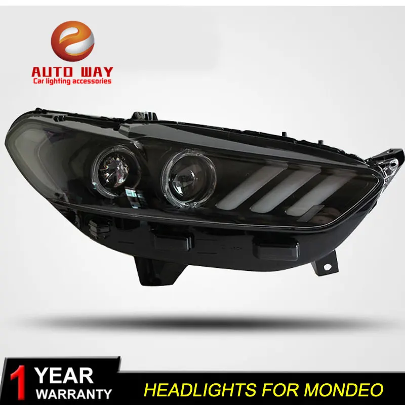 Чехол для стайлинга автомобиля Ford Mondeo фары 2013 2014 2015 СВЕТОДИОДНЫЙ DRL Объектив
