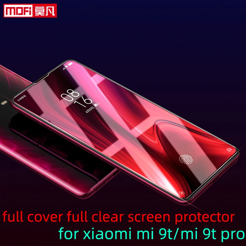 Защитная пленка для экрана для xiaomi mi 9t pro, закаленное стекло mi 9t 2.5D Mofi, ультратонкая Защита 9 H, полное покрытие, защита для xiaomi mi 9 t, прозрачное стекло