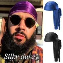 Шелковистая Пиратская шляпа для мужчин и женщин, головной платок, мягкая шапка для волос