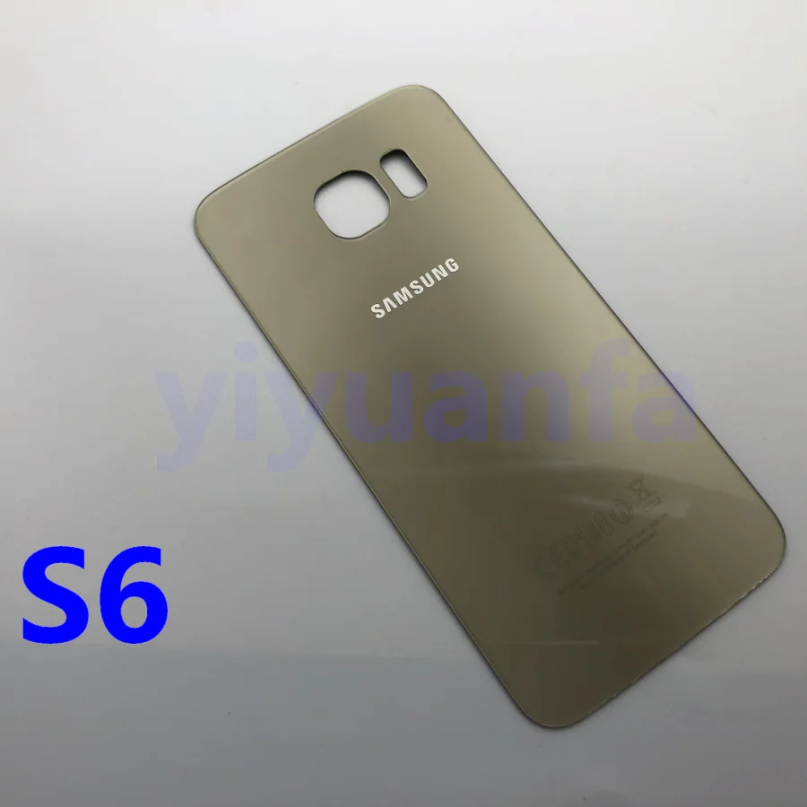 Чехол для аккумулятора S6 для samsung Galaxy S6 G920, задняя крышка G925 G928 S6 Edge S6+ S6Edge Plus, Задняя стеклянная крышка корпуса