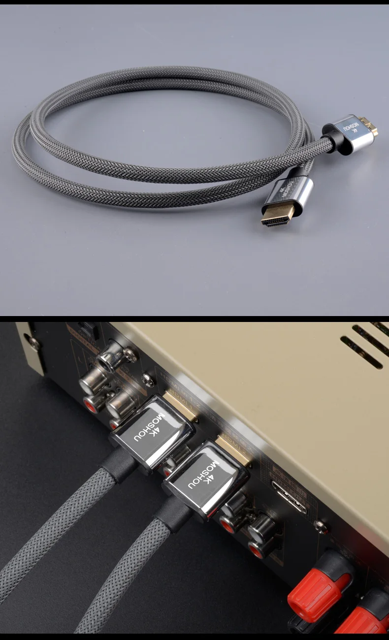 4K@ 60Hz HDMI 2.0b 4K 2,0 2 кабеля MOSHOU HDR ARC 2160P Ethernet видео штекер для телевизоров Samsung PS4 усилитель проектора