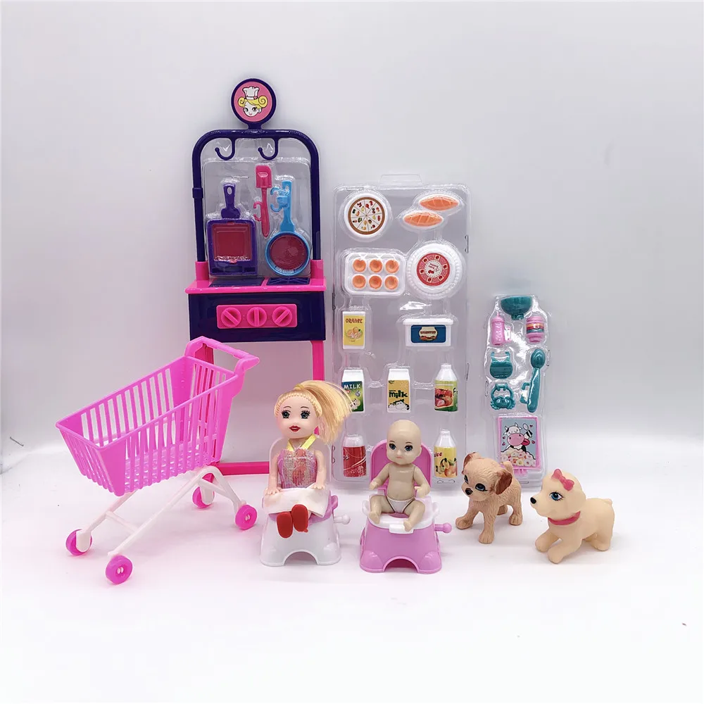 

2020latest fashion princess Barbies doll accessories daily necessities girl over the house toy plastic gift a variety of choices