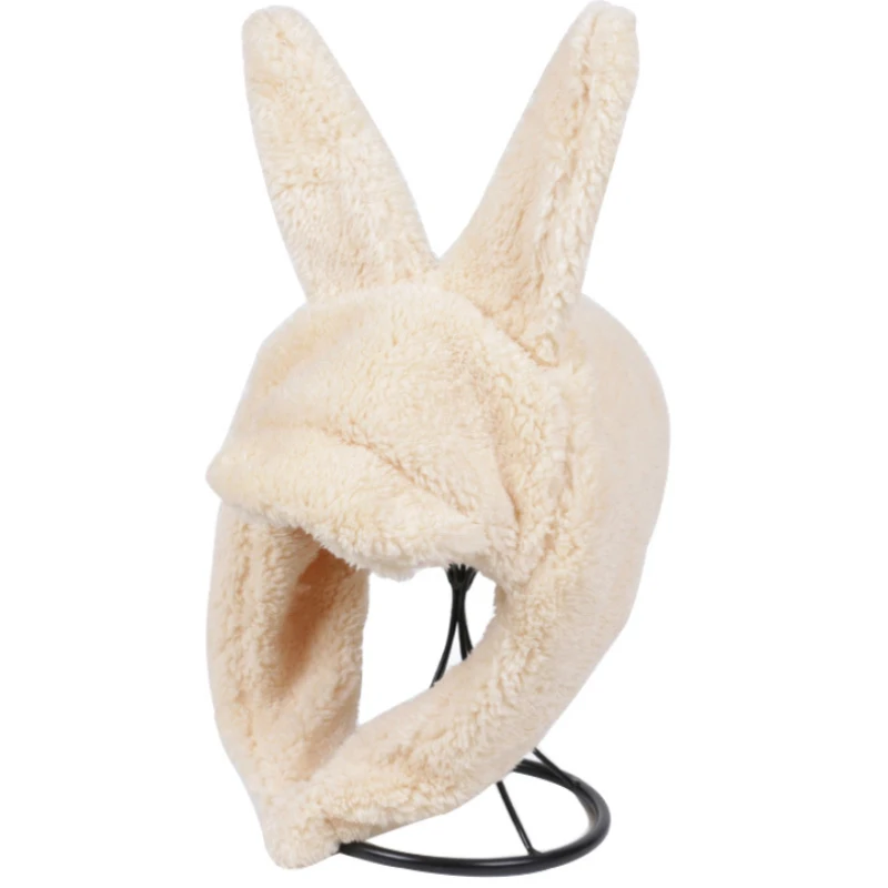 Beige HT2894 осень-зима Шапка; для родителей и детей; Толстая теплая верхняя одежда; шапка с Для женщин Зимние Лыжные шапки-ушанки русский Кепки с милыми ушками флисовая зимняя шапка-ушанка - Цвет: Beige