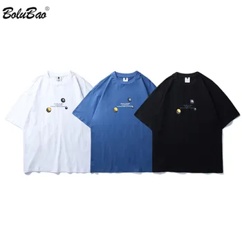 

BOLUBAO Brand Cotton Men T Shirt Funny Design High Quality Printing High Quality Comfortable Fabric Street Men's T-Shirt