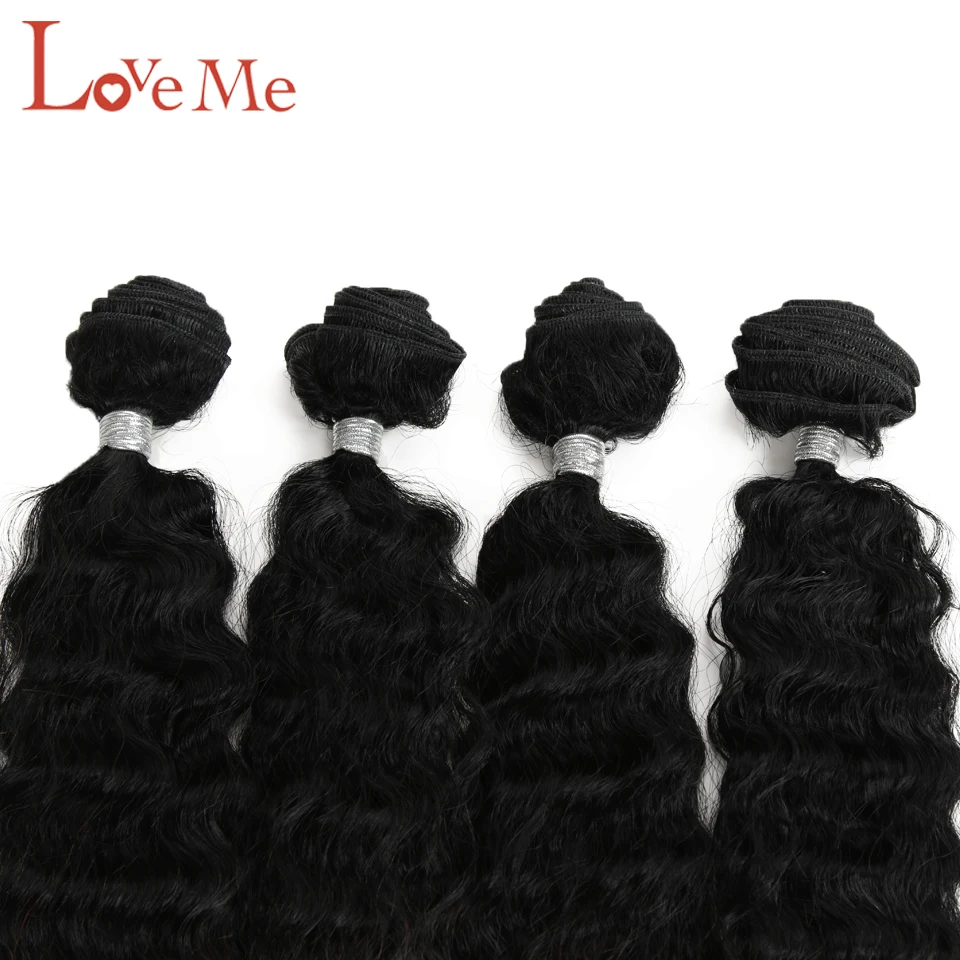 Feixes do Cabelo do Amor Feixes de Cabelo Extensões de Cabelo para a Cor Unidades Pacote 26 Polegada Ombre Cor Marrom Macios Sintético Tecer Preta ME 4 - 5 Cheap Tecer sintético