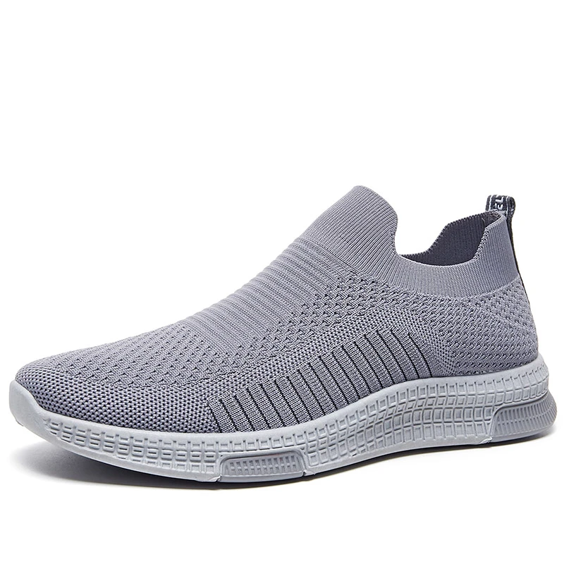 mens mesh slip on trainers