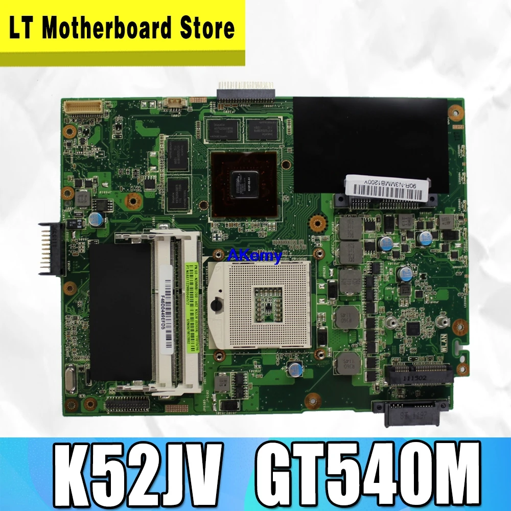 Для ASUS K52JV REV 2,2 PGA989 GT540M HM55 N12P-GS-A1 DDR3 видеопамяти Материнская плата ноутбука K52JV полностью протестирована S-4