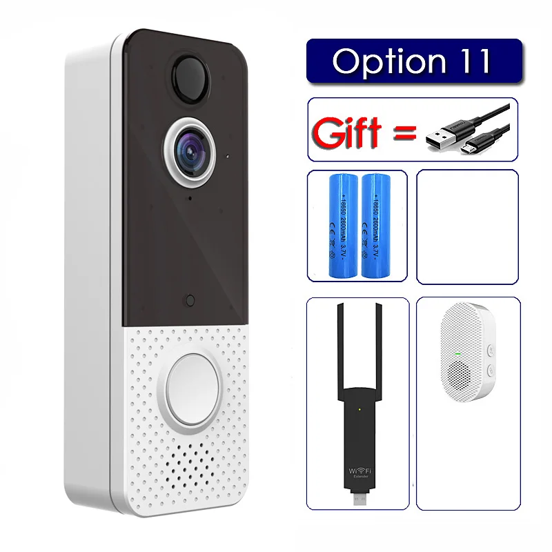 EKEN T8 IP67 Weatherproof Smart Video Doorbell Camera WIFI 1080P Visual Intercom Night Vision IP Door Bell PIR Wireless Cameras 