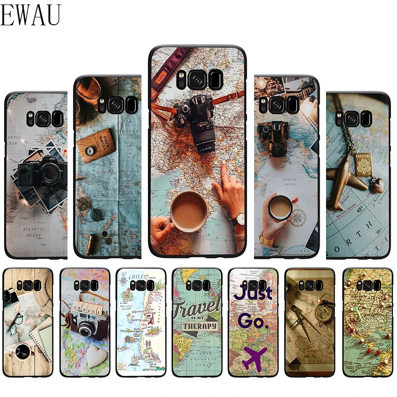 Wanderlust карта для путешествий силиконовый чехол мобильного телефона Samsung Galaxy S6 S7