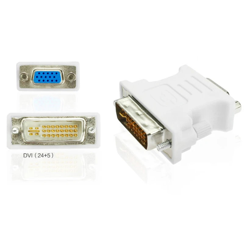 Конвертер 24 + 5 VGA DVI 1080P видеоадаптер переключатель соединитель для HDTV ПК