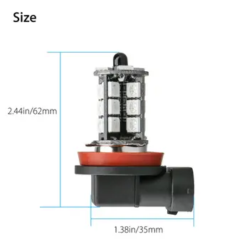 

Replacement LED bulbs H11 W/ Wireless IR Remote Fog Light Lamp 6000K Multi-color 12V Car