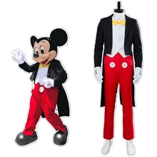 Маскарадный костюм Микки Мауса представление на Хэллоуин сценический маскарадный костюм для мужчин и женщин