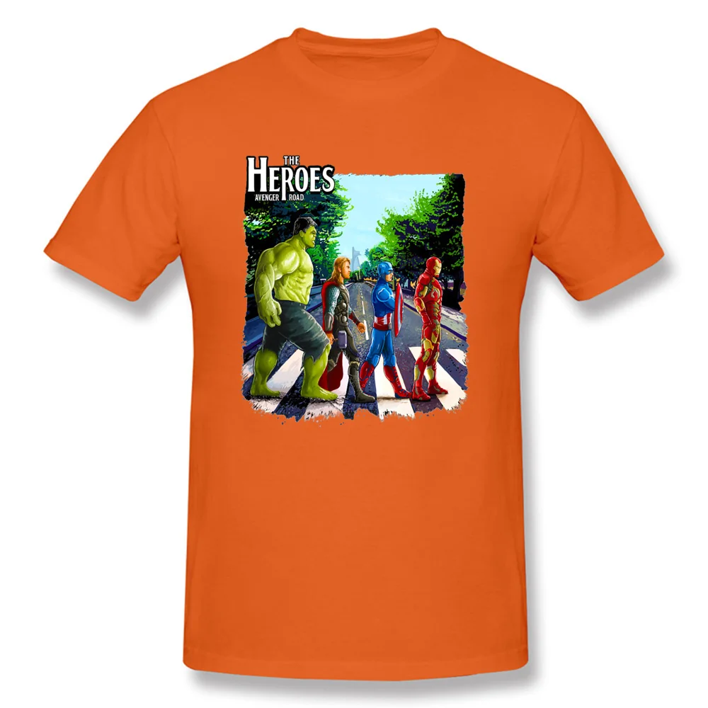 Koszula футболка Мстители аббатство Лейн для лета хлопок мужские футболки Марвел
