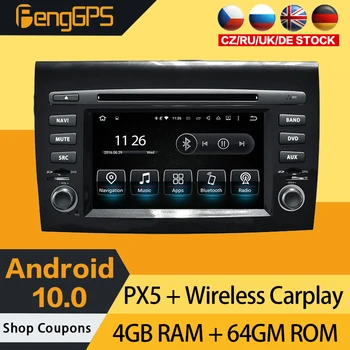 

Android 10.0 CD DVD Player For Fiat Bravo 2007-2012 Radio Multimedia Touchscreen GPS Navigation Headunit Carplay Stereo 8core