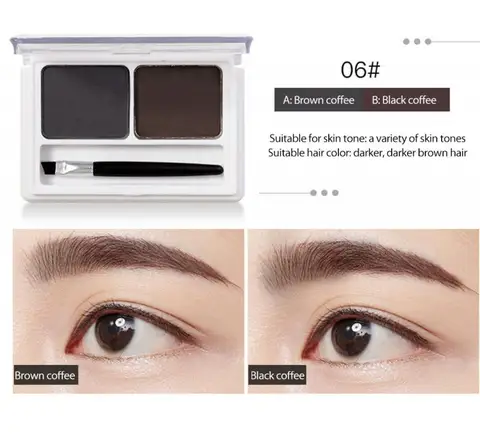 Color Matte Eyebrow Powder Waterproof Makeup Palette Eyebrow Stamp Powder Eye Brow Enhancers Shadow Make Up Brow Powder