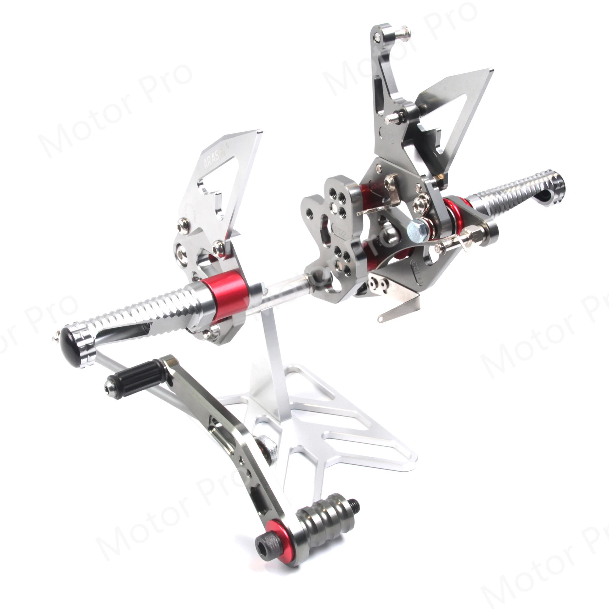Регулируемые подножки для SUZUKI GSXR 600 750 2006-2010 2007 2008 2009 подножка Rearset педаль GSX-R GSX R GSXR600 GSXR750 серого цвета
