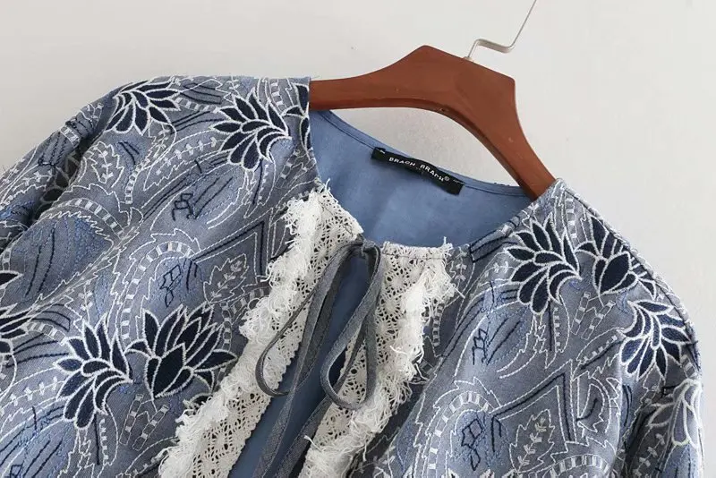 

2018 Summer New Style WOMEN'S Dress Western Style Versitile Fashion Tassels Embroidered Decoration Jacket Loose-Fit Coat 8723