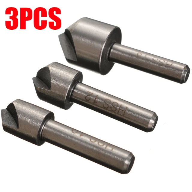 Avellanador HSS de alta calidad, juego de brocas para acero Snd, metales  duros, 10mm, 12mm, 16mm, agujero de biselado de acero de alta velocidad, 3  uds. - AliExpress