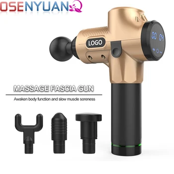 

Massage Gun – Deep Tissue Handheld Percussion Massager – Six Different Heads for Different Muscle Groups - 20 Speed Options