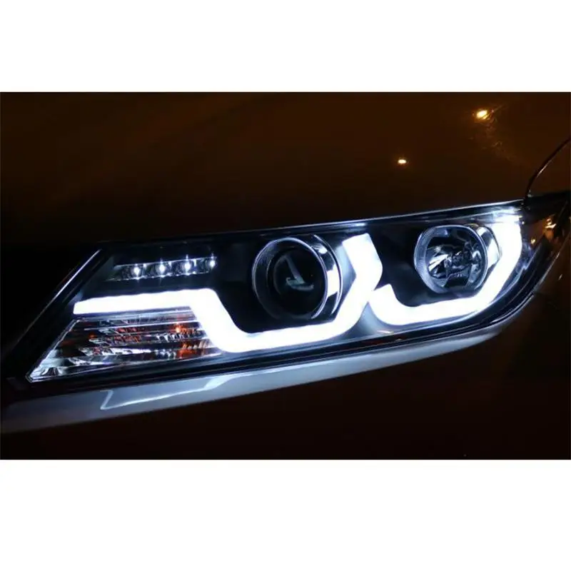 Assessoires запчасти Drl Cob дневные ходовые светодиодные Авто наружные фары передние противотуманные задние Автомобильные фары в сборе 15 16 для Honda City