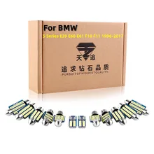 

Auto Bulb Accessories For BMW 5 Series E39 E60 E61 F10 F11 1996-2017 LED Interior Map Dome Trunk Glove Box Light Kit