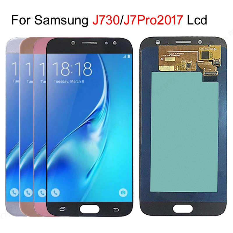 ЖК-дисплей OLED 10 шт./лот для Samsung Galaxy J7 2017 J730 J730F J730M J730Y ЖК-экран с сенсорным экраном и