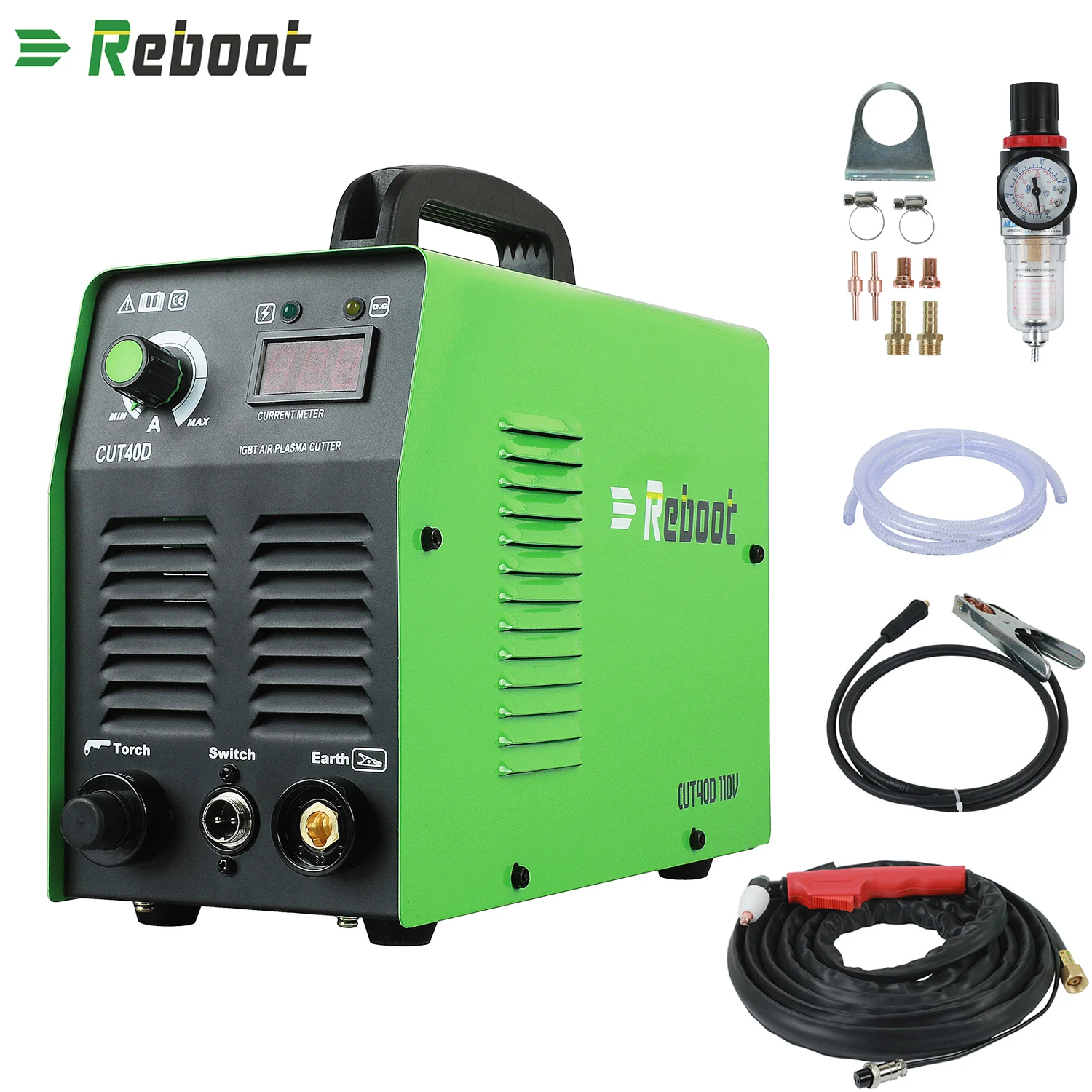 DC Plasma Metal Cutter Machine 50A 110V Inverter Air Cutting Machine 14mm Cut