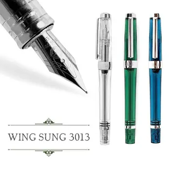 

L&PC Newly ink Pen 0.38mm/0.5mm Nib Ink Pen 013 Vacuum Fountain Pen Resin Transparent Quality EF/F Nib Fountain Pen Ink