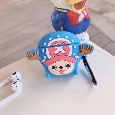 Мультфильм Аниме one piece Тони Чоппер брелок корпусы гарнитурные для Apple Airpods 2 силиконовый защитный чехол Чехлы Брелок - Цвет: CD-12