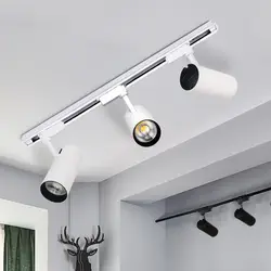 Мощный COB светодиодный Трековый светильник 30 Вт дорожные светильники Прожекторы AC85-265V для магазина одежды магазина дома