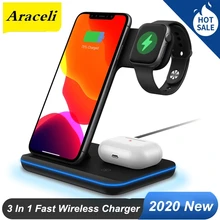 Araceli – chargeur sans fil Z5A 15 W, multifonction, 3 en 1, pour téléphone portable, casque de montre intelligente