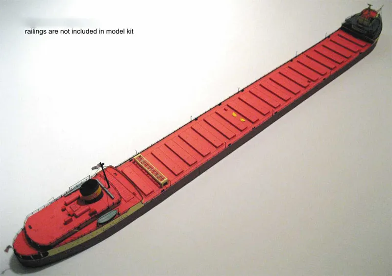 1:400 American Great Lakes Freighter The SS Edmund Fitzgerald Paper Model Kit 
