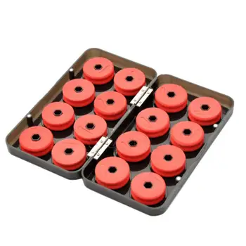 

16 Durable Red Foam Winding BoardShaft Winding Board Fishing Line Bobbin Spools Tackle Storage Kit Fishing Tackle Boxes Case