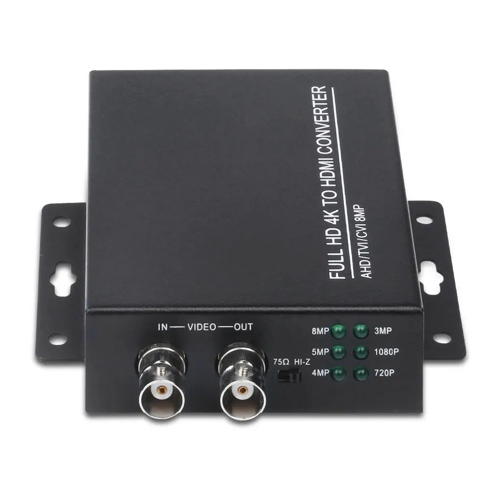 Cvbs ao Conversor de Hdmi para Câmera Video Converter Reconhecimento Automático 4 k 1080 p Tvi 8mp Ahd 5mp Cvi Cctv Testador Conversor hd Bnc
