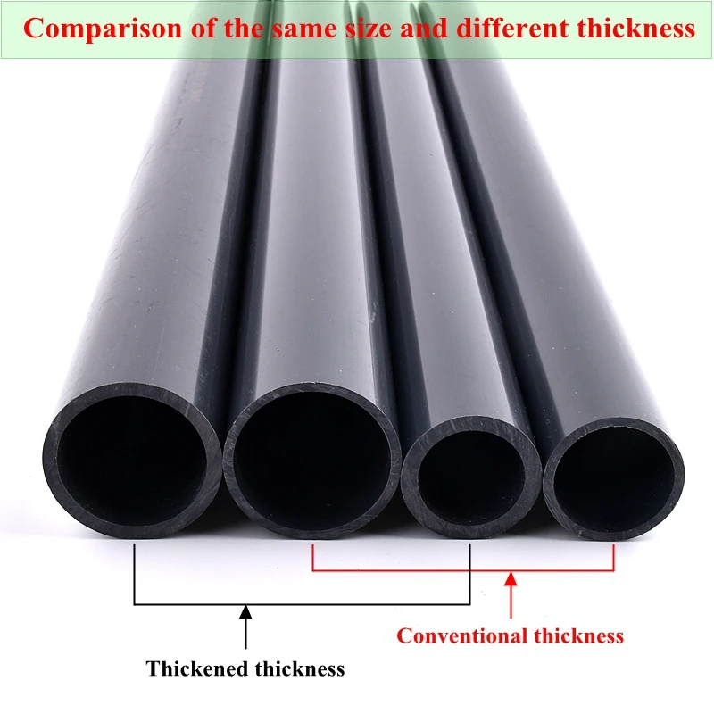 Outer Dia 20~160mm UPVC Thickened Pipe Aquarium Fish Tank Water Tube Home DIY Watering Accessories Planting Frame Tube pvc pipe fittings,plastic tube