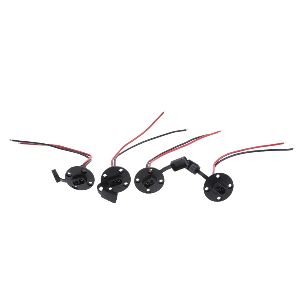 Set of 4 16AWG SAE Extension Cable Connector Quick Disconnect Wire Harness