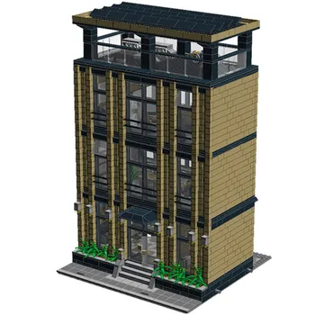 

City Street View Series Architecture Modular Building Blocks MOC Bricks Friends Modern City House Model Toys for Children Gifts