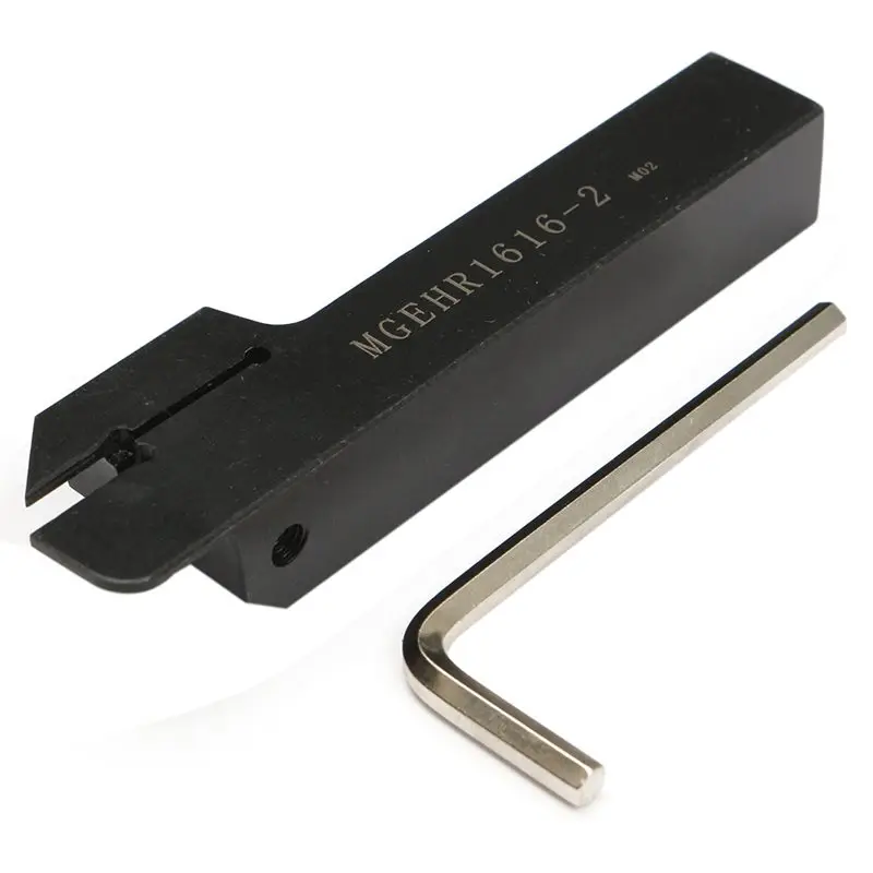 

ELEG-MGEHR1616-2 16x100mm CNC Grooving Cut-Off Tool Holder + L wrench For 2mm MGMN200