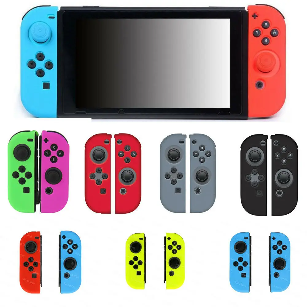 Силиконовый резиновый чехол гелевый Чехол для Nintendo Switch Joy-Con Color | Электроника
