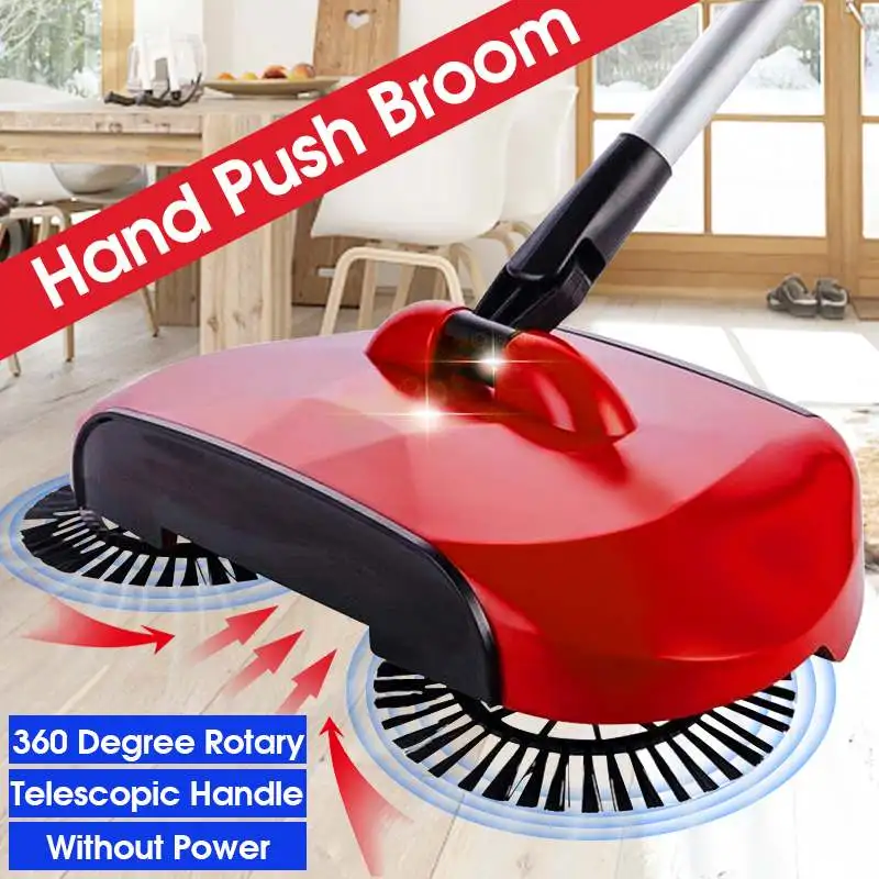 Hand Push Sweeping Mop Stainless Steel Sweeper Push Type Hand Push