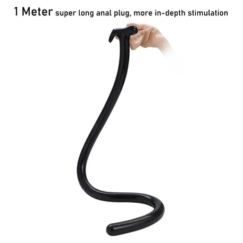 39.37 Inch Overlength Anal Plug Dildo 1 Meter Soft Anal Dilator Sex Toys for Stimulation of Vagina and Anus Extra Long Butt Plug 4