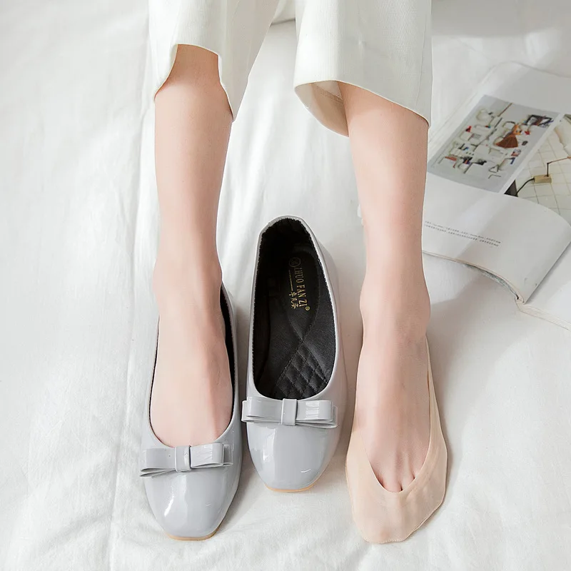 

Fashion Women Loafer Boat Non-Slip Invisible No Show Nonslip Liner Low Cut Soft Breathable Cotton Short Socks