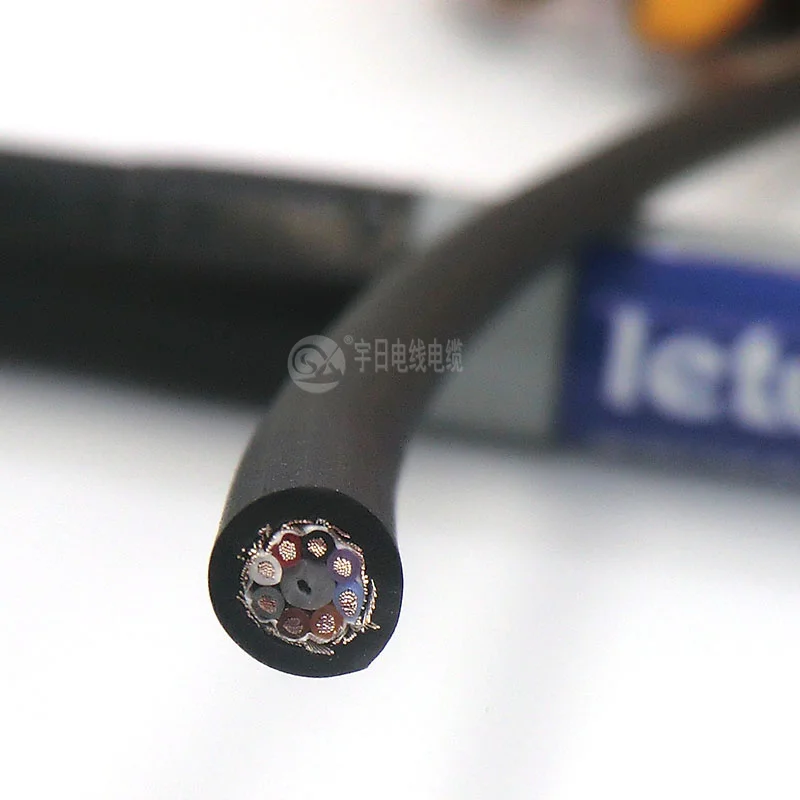 Кабель линейного двигателя Ультра высокая скорость 8 жильный 0.14mm S2 26AWG выдерживает 50 миллионов раз изгиба PUR оболочка щит провода 1 м