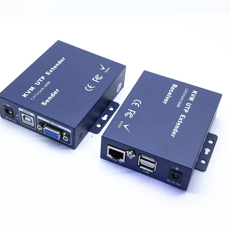 estéreo 100m vga kvm extensor sobre cat5