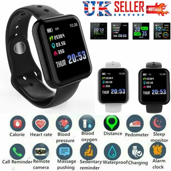 

Women Smart Band Watch Fitness Tracker Blood Pressure Heart Rate Tracker Bracelet Wristband